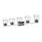 Z-Lite Jackson 5 Light Vanity, Chrome & Clear 474-5V-CH-MB - alternate 3